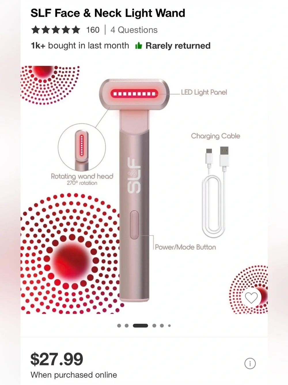 SLF Face and neck light wand. Used once